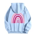 thumbnail image 6 of NinXxx Women's Thick Woolen Hooded Sweatshirt Jacket Warm Winter Top Sky Blue S, 6 of 7