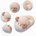 thumbnail image 6 of HCNTES Kids Toddler Slippers Baby Girls Boys Cute Cartoon Design House Shoes Children's Non Slip Warm Soft Fall Winter Fuzzy Indoor Slipper(A01-White,12), 6 of 7