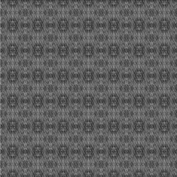 Ahgly Company Indoor Square Patterned Gray Area Rugs, 5' Square