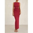thumbnail image 3 of Vestido midi PRETTYGARDEN, ajustado fruncido de verano 2025 para mujer, 3 of 9