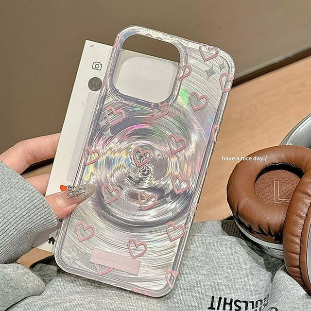 Cute Black Cat Phone Case For iPhone 11 Case iPhone 16 13 15 12 14 Pro Max Vortex Pattern Cartoon Animals Soft Shockproof Cover