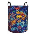thumbnail image 2 of Fotbe Colorful Fall Leaves Laundry Basket with Handles, Waterproof Large Laundry Hamper, Wash Bag for Corner Dorm, Rolling Laundry Basket with Handles-Small, 2 of 8