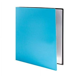 Dunwell Small Binders with Sleeves - Presentation Books 5.5x8.5 (2-Pack,  Aqua), 24-Pockets, Displays 48 Half Size Pages or 5.5 x 8.5 Mini Booklets