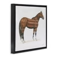 thumbnail image 3 of Stupell Industries Farmhouse American Flag Horse Black Floating Frame Canvas Art, 18 x 18, by Wellington Studio, 3 of 8