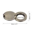 thumbnail image 2 of Uxcell Copper Peephole Cover Rotating Door Viewer Covers With Self-Adhesive Tool For Home 5/8" Bronze, 2 of 6