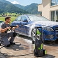 thumbnail image 2 of Electric Pressure Washer, 5000PSI Max 3.0 GPM Hidrolavadora, Portable Power Washer with 25FT Cord, 23FT Hose, 4 Nozzles, for Cars, Driveways, Fences, Patios, 2 of 6