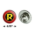 thumbnail image 4 of Batman Robin Logo Metal 0.75" Lapel Hat Pin Tie Tack Pinback, 4 of 6