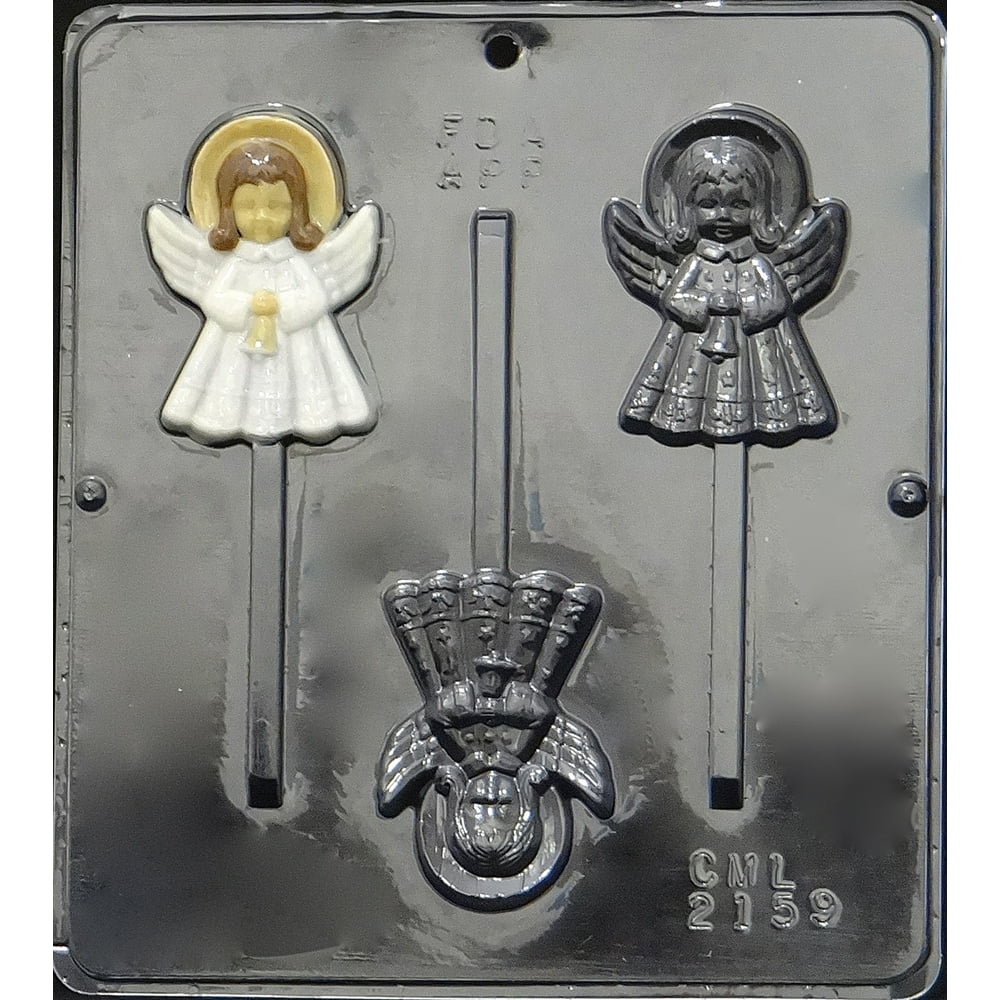 2159 Christmas Angel Lollipop Chocolate Candy Mold