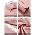 thumbnail image 2 of sogami Men's Stylish Button Down Shirt Wrinkle Free Long Sleeve Business Casual Shirt, 2 of 6