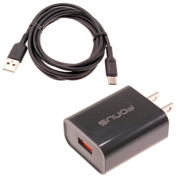 18W Fast Home Charger 6ft Long USB-C Cable for Samsung Galaxy A06/A16 5G/A26 5G/A36 5G/A56 5G - Type-C Cord USB Wall Adapter Power Wire Quick Charge QC3.0 Wall Power