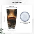 thumbnail image 4 of Salouo Vintage Gentleman Duck Print 20oz Tumbler with Lid,Stainless Steel Vacuum Insulated Tumbler Durable Insulated Coffee Mug Thermal Cup with Splash Proof Sliding Lid-Straw Two-piece Set, 4 of 8