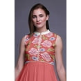 thumbnail image 5 of Bimba Dark Peach3 Floral Anarkali Dress For Women Indian Ethnic Printed Kurti Long Kurta Party Dress Medium, 5 of 6