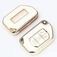 thumbnail image 3 of Key Fob Cover Compatible with Jeep Grand Cherokee Renegade Chrysler 200 300 Dodge RAM Durango Challenger 5 Button TPU Keychain Case Holder Protector,B(white), 3 of 4