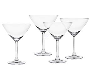 Godinger Meridian 9.5 Oz. Martini Dessert Cocktail Glass Set of 4 by Godinger Silver Art