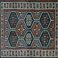 thumbnail image 1 of Ahgly Company Indoor Square Persian Light Blue Traditional Area Rugs, 5' Square, 1 of 4