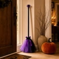 thumbnail image 2 of Dpityserensio Fall Decor Halloween Witch With String Lights Removable Riding Broomstick Prop With Web Decor Kids Witch Accessory For Party, 2 of 7