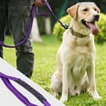 thumbnail image 5 of Joytale Tactical Dog Leash, 4-6ft Shock Absorbing Bungee Dog Leash with 2 Padded Handle, Purple, 5 of 7