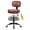 Ember Brown, variant on COOLHUT Tall Office Chair with Backrest for Standing Desk, Adjustable Foot Rest Rolling Stool with Wheels, PU Leather Office Chair for Lab Counter Studio Dental Office Salon Office Chairs, Black