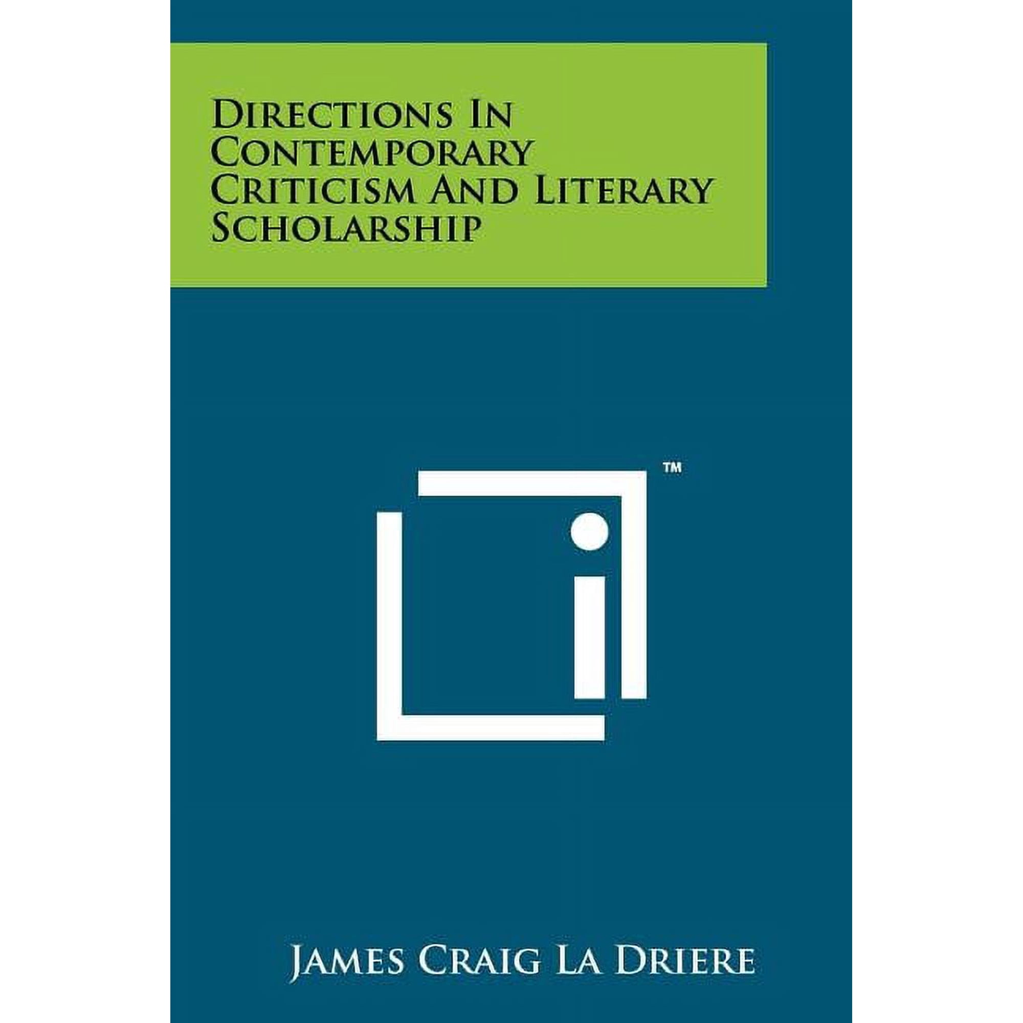 Directions in Contemporary Criticism and Literary Scholarship Paperback