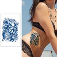 thumbnail image 1 of Cuadros Decorativos Tatuaje pegatinas Animal esqueleto tatuajes duradero brazo manga moda para mujer hombre Wdftyju  embutido en tela, 1 of 4