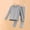 Gray, variant on Tawop Girls Mock Neck Thermal Underwear Sets,Winter Girls Tops and Pants Set, Soft Stretchy Warm Base Layer Long Johns Fall Outfits