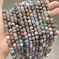thumbnail image 3 of Cuentas sueltas de ágata del Golfo Pérsico natural, cuentas redondas de ágata de rayas grises, accesorios de joyería, cuentas, 3 of 4