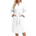 thumbnail image 2 of Lixiuxyad Lightweight Kimono Robe For Long Sleeve Loungewear Soft Bathrobe Elegant Home Wear Cozy Sleepwear Womens Lounge Sets XXXL, 2 of 6