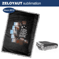 thumbnail image 2 of 1pc 40"X60" Sublimation Moon Throw Blanket for Heat Press, Baby Printed Blanket, 100% Polyester, Custom Personalized Sublimation Photo, 2 of 9