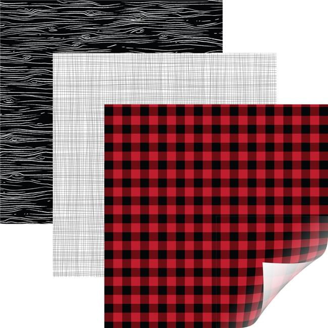 Cricut 2004612 12 x 12 in. Circuit Patterned Premium Vinyl Sampler - Rustic Lodge