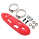 thumbnail image 5 of Escudo térmico de escape Soledad con abrazadera 2x protector de tubo para motocicleta Rojo, 5 of 6