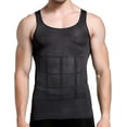 thumbnail image 6 of Mens Slimming Body Shaper Vest Compression Tank Tops Shirts Workout Abs Abdomen Undershirts 3pcs, 6 of 19