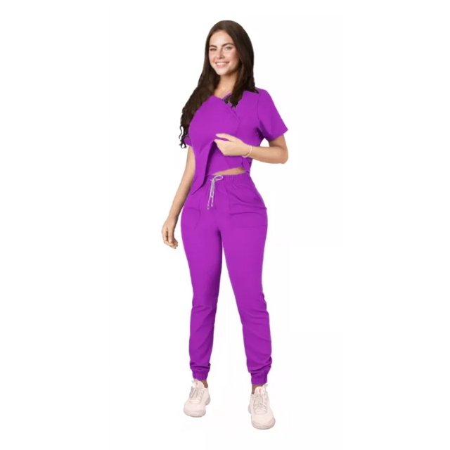 Uniforme Pijama Quirúrgica Antifluidos Ajustable Dama Jogger