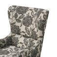 thumbnail image 2 of Gracie Mills Zachery Transitional Swoop Wing Chair with Round Arm and Piped Edges - GRACE-3914, 2 of 3