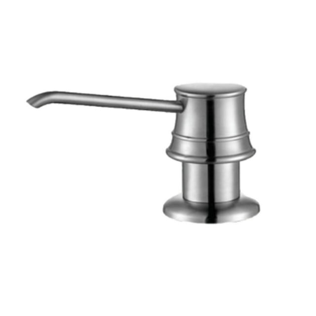 stainless steel American Imaginations 3.5-inch wide kitchen sink soap dispenser AI-34622 with a long spout