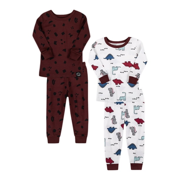 Little Star Organic Baby & Toddler Boy 4 Pc Long Sleeve & Long Pant