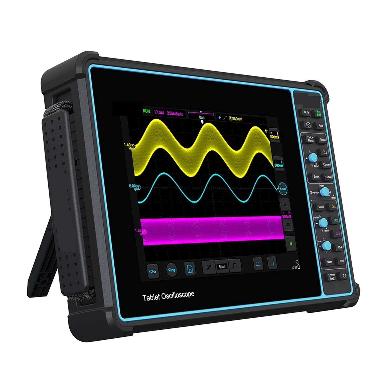 New Smart Tablet Oscilloscope Digital 4 Channel 1G Sa/S Sample Rate 8inch Touch Screen 100 MHz Bandwidth ,Professional Designed