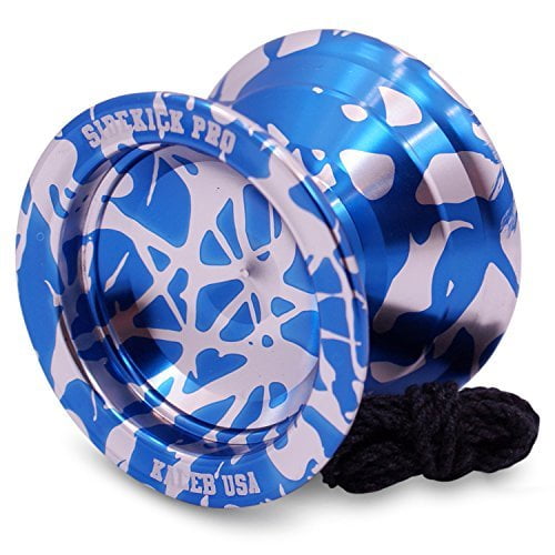 Silver & Blue Splashes Responsive YoYo Professional Sidekick Pro YoYo
