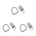 thumbnail image 4 of QualitChoice D Ring Tie Downs Heavy Duty Corrosion Resistance Lashing Rings Easy Installation Cargo Hook Trucks Vehicles Garages Silver 3Set, 4 of 6
