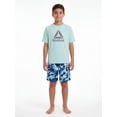 thumbnail image 3 of Reebok Boys Short Sleeve Rashguard with UPF 50+ Protection, Sizes 4-18, 3 of 5