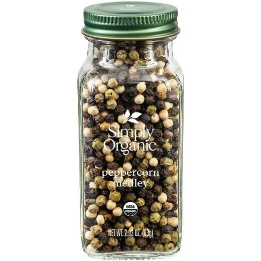 Pack of 6, Simply Organic Peppercorn Medley, 2.93 oz
