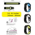 thumbnail image 4 of Soft Silicone Replacement Sport Band Bracelet Large Size Spare Strap For Fitbit Charge 2 Color:Black white, 4 of 8