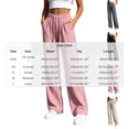 thumbnail image 3 of Ndbuld Women's Sweat Pants Fashion Women Casual High Waist Pocket Pants Pants Comfortable Casual Pants,Beige,XXXL, 3 of 3