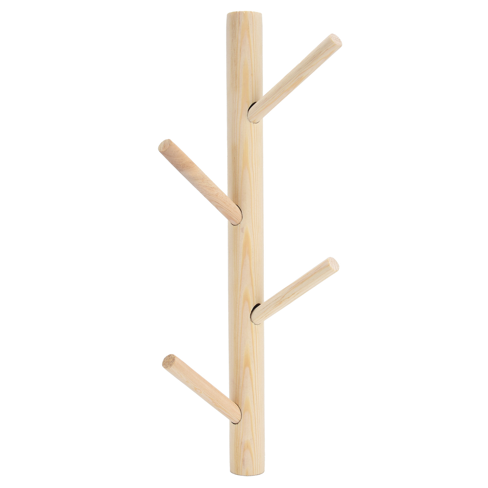 Tree-Shaped Coat Rack, Tree Branch Shaped Wood Towel Hanger Hat Rack ...