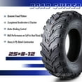 thumbnail image 3 of Roadguider ATV/UTV Tires 25x8-12 25X8X12 6PR 10272, Set 2, 3 of 7