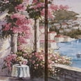 thumbnail image 4 of Romantic Hideaway Triptych Canvas Wall Art Multi Pastel Set of Three 3, 4 of 5