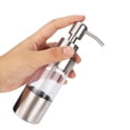 thumbnail image 6 of Tebru Stainless Steel Manual Hand Liquid Lotion Soap Dispenser Pump Bottle, Transparent, 6 of 8