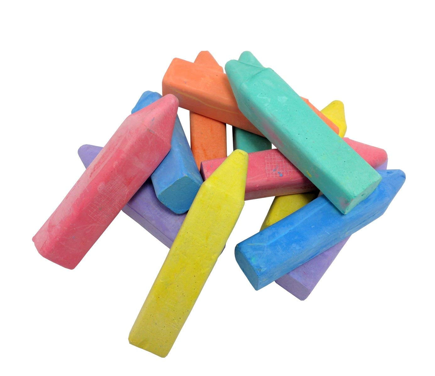 Ideas In Life Washable Sidewalk Chalk Set of 12 Box Jumbo Fun Crayon