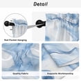 thumbnail image 5 of Marble Blue Kitchen Curtains, Abstract Modern Minimalist Solid Ombre Light Filtering Window Curtain Panels, 2Pcs Rod Pocket Window Treatments Set for RV Dining Room Study Room 42x54 Inches, 5 of 9