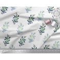 thumbnail image 2 of Soimoi Poly Georgette Fabric Leaves & Floral Block Print Fabric by Yard 52 Inch Wide, 2 of 3