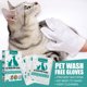 thumbnail image 3 of 6 uds. Guante de aseo para mascotas, toallitas desechables para mascotas sin enjuague, guantes de masaje de limpieza, baño de lavado fácil para el aseo de mascotas JAMW Sencillez, 3 of 5